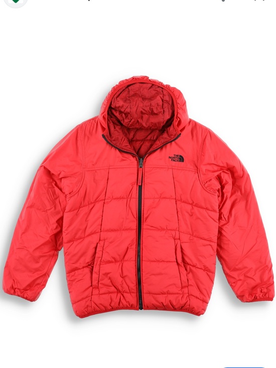 The North Face Other - North Face Reversible Jacket Hooded Red on Red Sz Small